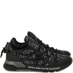 Versace Jeans Couture Logo-Print Lace-Up Sneakers