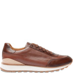 A.Testoni Leather Panelled Sneakers