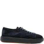 Santoni Suede Lace-Up Sneakers