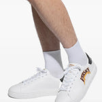 Versace Logo-Embroidered Sneakers