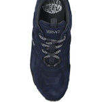 Versace Galaxia Lace-Up Suede Sneakers