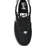 A Bathing Ape?Sk8 Sta 3 Star-Embellished Leather Sneakers