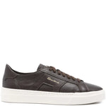 Santoni Leather Lace-Up Sneakers