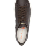 Santoni Leather Lace-Up Sneakers