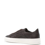 Santoni Leather Lace-Up Sneakers