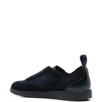 Santoni Suede Slip-On Sneakers