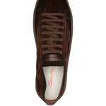 Santoni Suede Lace-Up Sneakers