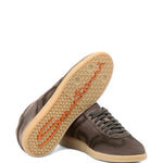 Santoni Suede Leather Sneakers