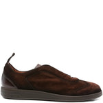 Santoni Suede-Leather Sneakers