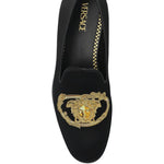 Versace Embroidered Architectural Baroque Slippers