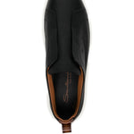 Santoni Tumbled Leather Sneakers