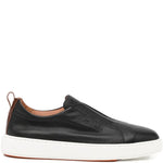 Santoni Tumbled Leather Sneakers
