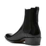 Tom Ford Leather Pointed-Toe Chelsea Boots