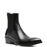 Tom Ford Leather Pointed-Toe Chelsea Boots