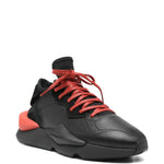 Y-3 Kaiwa Leather-Panelled Lace-Up Sneakers