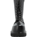 Vetements Lace-Up Round-Toe Boots