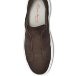 Santoni Slip-On Calfskin Leather Sneakers
