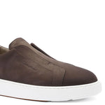 Santoni Slip-On Calfskin Leather Sneakers
