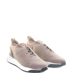 Santoni Knitted-Panel Sneakers