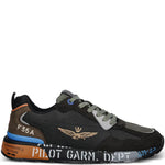 Aeronautica Militare Lettering-Print Sneakers