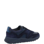 Santoni Suede Paneled Sneakers