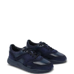 Santoni Suede Paneled Sneakers