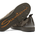 Santoni Panelled Leather Sneakers