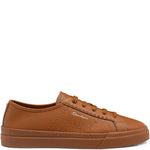 Santoni Tumbled Leather Sneakers