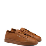 Santoni Tumbled Leather Sneakers