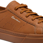 Santoni Tumbled Leather Sneakers