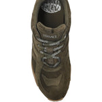 Versace Galaxia Suede Lace-Up Sneakers