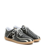 Valentino Garavani Kicky Panther-Patch Leather Sneakers