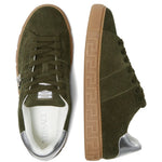 Versace Greca-Embellished Suede Sneakers