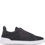 Zegna Triple Stitch?Suede Sneakers