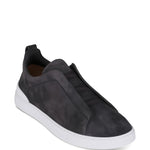 Zegna Triple Stitch?Suede Sneakers