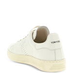 Tom Ford Perforated-Logo Leather Sneakers