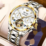 Hollow Automatic Mechanical Tide Waterproof Men's Watch