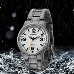 Bernie Mens Waterproof Highly Luminous Titanium Alloy Quartz Watch