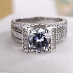 Cross-border exclusive jewelry for men and women fashion jewelry Wish zircon ring female trend couple diamond wedding