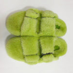 Summer Flat Home Solid Color Thick Bottom Double-breasted Cotton Slippers