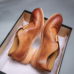 Women's Top Layer Cowhide Leather Sole Heightened Casual Large Scalp Shoes