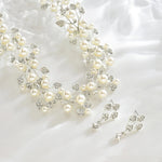 Pearl Leaf-Shaped Jewelry Set For Women