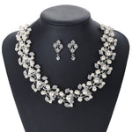 Pearl Leaf-Shaped Jewelry Set For Women