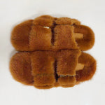 Summer Flat Home Solid Color Thick Bottom Double-breasted Cotton Slippers