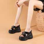 Women's Outer Wear Platform Wedge Slippers