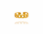 24k Gold Jewelry,Classic Twist Chain Open Rings For Women Zircon Geometric Twist Wrapped Couple Ring Jewelry