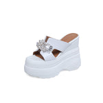 Women's Outer Wear Platform Wedge Slippers