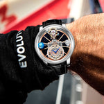 Men's Hollowed-out Quartz Watch