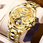 Hollow Automatic Mechanical Tide Waterproof Men's Watch