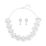 Pearl Leaf-Shaped Jewelry Set For Women